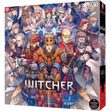 Puzzle Good Loot din 500 de piese - The Witcher: Regatele Nordului