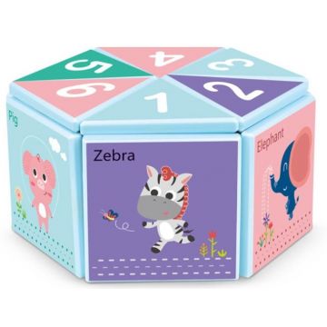 Puzzle magnetic pentru copii Raya Toys - 16 elemente