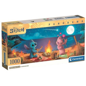 Puzzle panoramic Clementoni din 1000 piese - Disney Stitch
