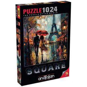 Puzzle pătrat Anatolian din 1024 piese - Dragoste la Paris