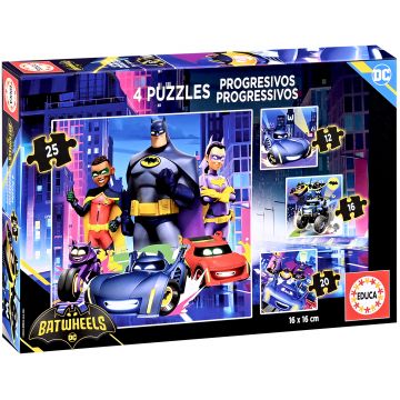 Puzzle pentru copii Educa 4 în 1 - Batwheels
