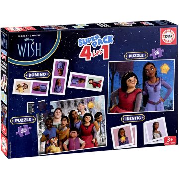 Puzzle pentru copii Educa 4 în 1 - Dorință