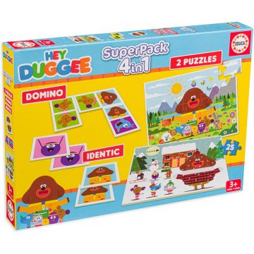 Puzzle pentru copii Educa 4 în 1 - Hey Duggee