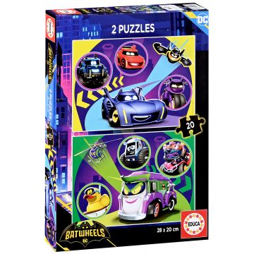 Puzzle pentru copii Educa din 2 x 20 piese - Batwheels