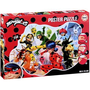 Puzzle pentru copii Educa din 250 de părți - Buburuza și Pisica Neagră