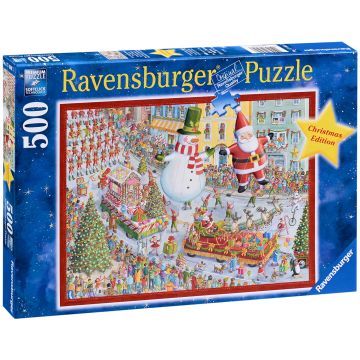 Puzzle Ravensburger din 500 de piese  - Vine Crăciunul!