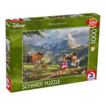 Puzzle Schmidt din 1000 de piese - Mickey în Alpi