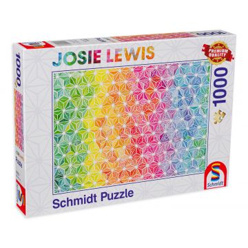 Puzzle Schmidt din 1000 de piese - Triunghiuri colorate
