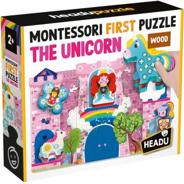 Puzzle tactil educativ Headu - Unicorn