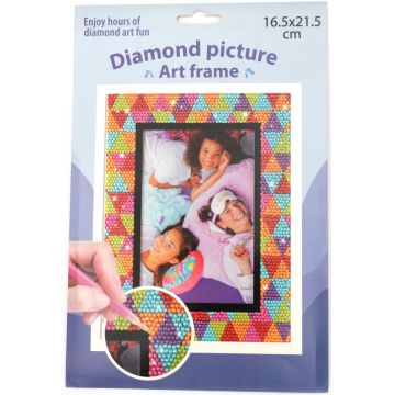 Ramă foto din carton Em Art - pentru lipire cu diamante (opțiunea 3), 16.5 x 21.5 cm