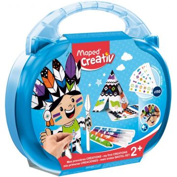 Set creativ Maped Creativ - Early Age, indian, 155 piese