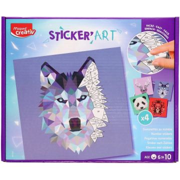 Set creativ Maped Creativ - Sticker Art, 4 modele