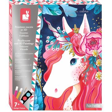 Set creativJanod - sidef 3D poze cu unicorni