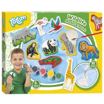 Set de figuri de animale sălbatice Totum DIY