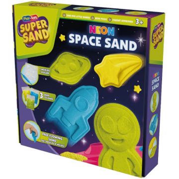 Set de joacă Play-Toys - nisip neon pentru joacă, cosmos