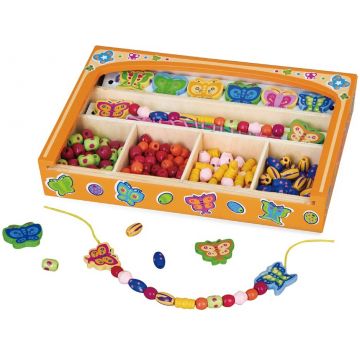 Set din lemn  Viga - Puzzle-uri într-o cutie, Fluturi