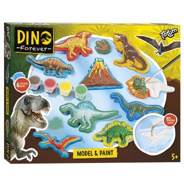 Totum - DIY Gypsum Model & Paint Dino Figurine Set de figuri Dino