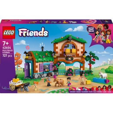 Constructor LEGO Friends - Fermă și grajd de ponei (42654)
