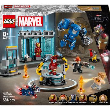 Constructor LEGO Marvel Super Heroes - Iron Man's Lab: Sala armurii (76315)