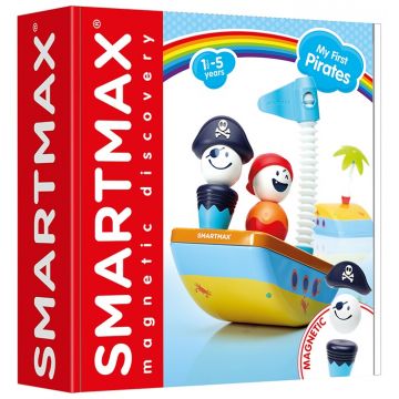 Constructor magnetic Smart Games Smartmax - Pirați, 10 piese