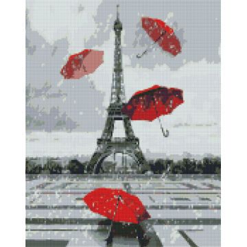Goblen cu diamante Ideyka - Turnul Eiffel, 40 х 50 cm