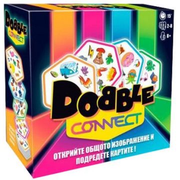Joc de societate Dobble Connect - Petrecere (ediție bulgară)