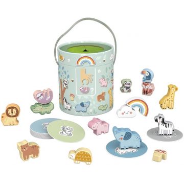 Joc din lemn cu animale Tooky Toy