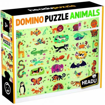 Joc pentru copii Headu - Puzzle cu domino și animale