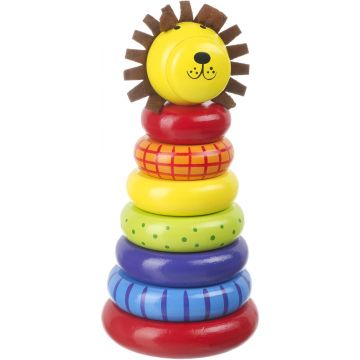 Jucărie din lemn pentru înșiruit Orange Tree Toys - Leu