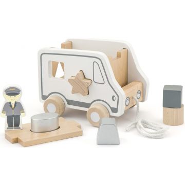 Jucărie din lemn Viga Toys - Camion de remorcare