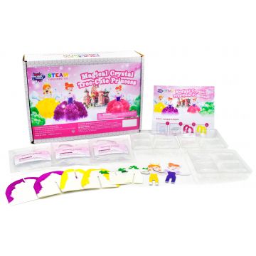 Kit educațional Big Bang Science STEAM - Copac magic de cristal cu prințese