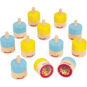 Kit educațional Janod Sensory- Joc de memorie sonoră, 12 piese