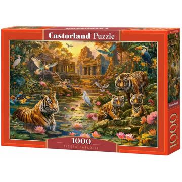 Puzzle Castorland din 1000 piese - Paradisul Tigrului