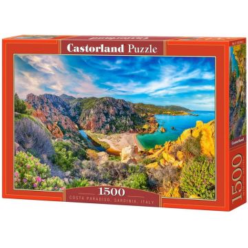 Puzzle Castorland din 1500 piese - Costa Paradiso, Sardinia, Italia