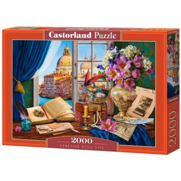 Puzzle Castorland din 2000 piese -  Natură statică venețiană