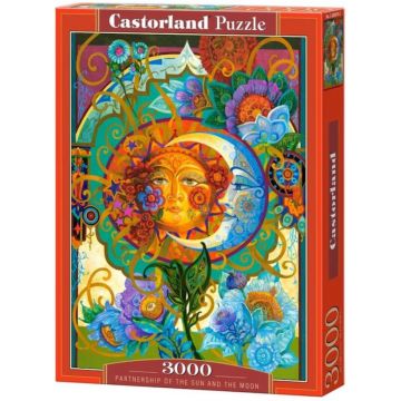 Puzzle Castorland din 3000 piese - Parteneriatul dintre Soare și Lună