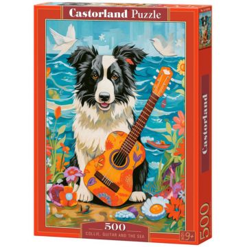Puzzle Castorland din 500 piese - Mașini cu o chitară lângă mare