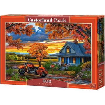 Puzzle Castorland din 500 piese - Plimbare de toamnă