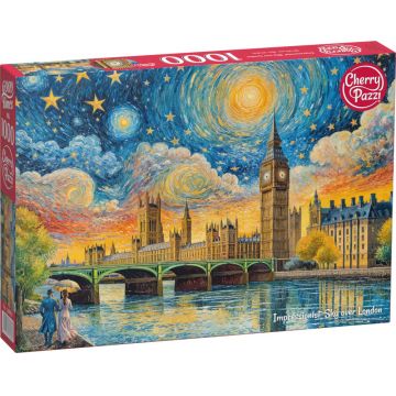 Puzzle Cherry Pazzi din 1000 piese - Cer impresionist deasupra Londrei