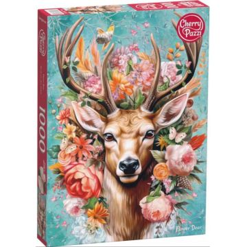 Puzzle Cherry Pazzi din 1000 piese - Cerb colorat
