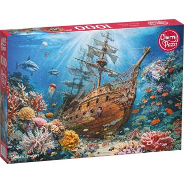 Puzzle Cherry Pazzi din 1000 piese - Comoară scufundată