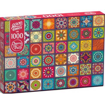 Puzzle Cherry Pazzi din 1000 piese - Pătrate ornamentale