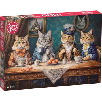 Puzzle Cherry Pazzi din 1000 piese - Petrecere cu ceai