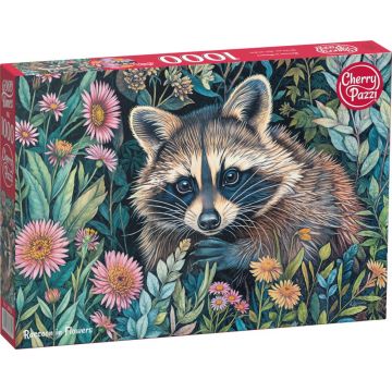 Puzzle Cherry Pazzi din 1000 piese - Raton printre flori