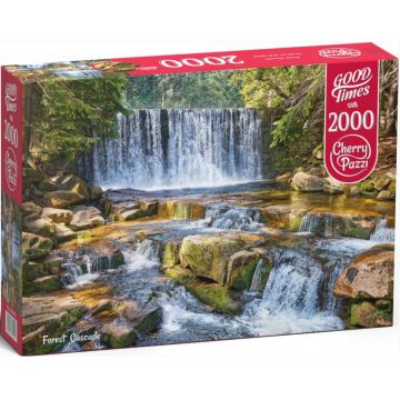 Puzzle Cherry Pazzi din 2000 piese - Cascade de pădure