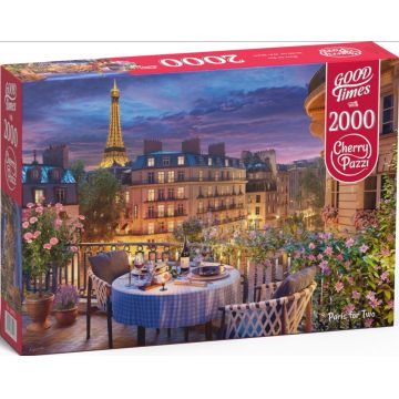 Puzzle Cherry Pazzi din 2000 piese - Paris pentru doi