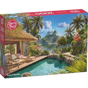 Puzzle Cherry Pazzi din 2000 piese - Vacanță tropicală
