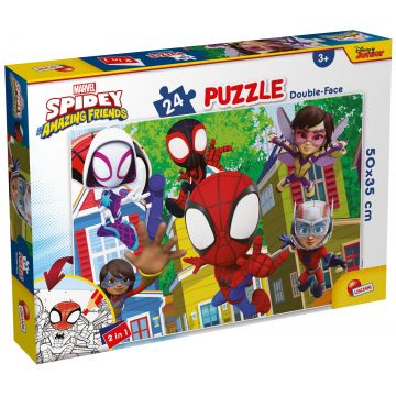 Puzzle cu două fețe Lisciani de colorat din 24 piese - Asta este o echipa!
