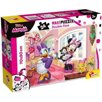 Puzzle cu două fețe Lisciani de colorat din 24 piese - Mini