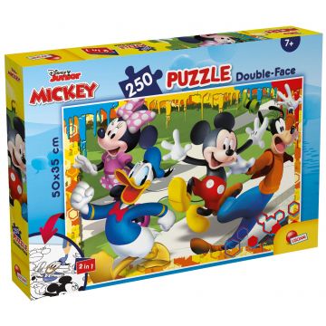 Puzzle cu două fețe Lisciani de colorat din 250 piese - Mickey Mouse